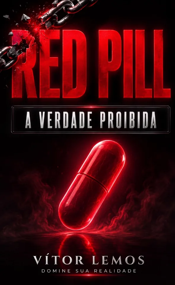Capa do livro Red Pill — A Verdade Proibida, de Vítor Lemos